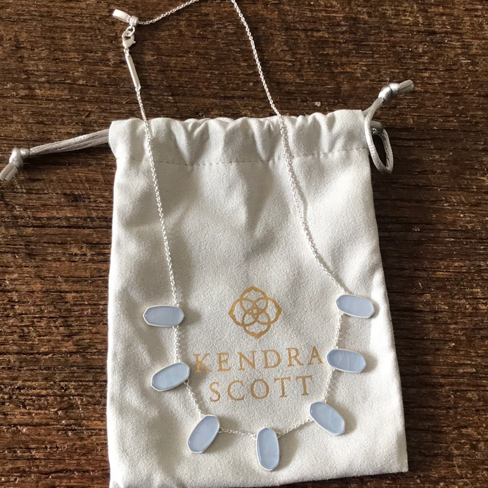 Kendra Scott Meadow Collar Sky Blue Illusion